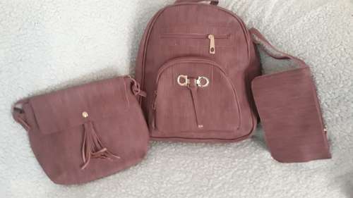 Womens Back Pack Handbag Set