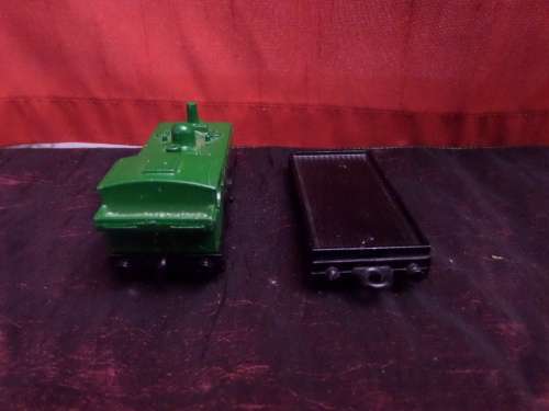 Matchbox 1979 Pannier Tank Loco no47 and 1977 Flat Car made by Lesney