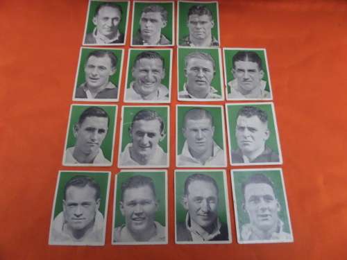 Rare 1938 British rugby tour of South Africa cigarette cards incomplete