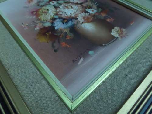Oil Painting on Board Artist K Stone (Flowers)
