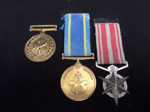 Set of 3 South African Police Medals Sgt J. Marais