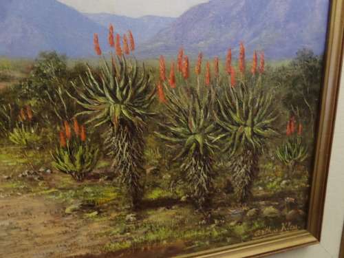 Arthur Kleu Oil on Canvas (Southern Cape) 94cm x78cm