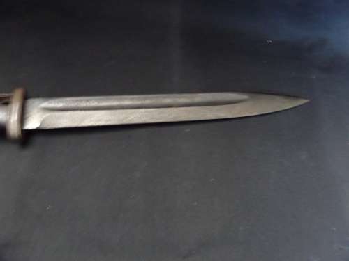 WW 2 German K98 Bayonet ( with markings 856 42 c v l )