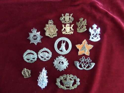 Lot of 15 Milatary Badges
