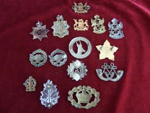 Lot of 15 Milatary Badges