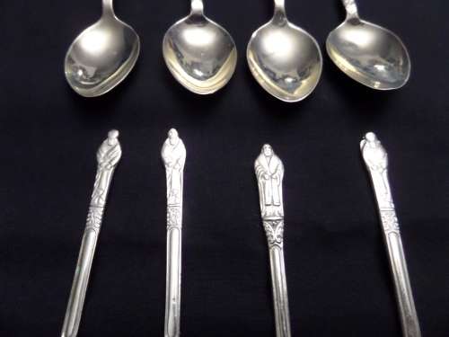 Set of 8 EPNS Apostle Spoons no box