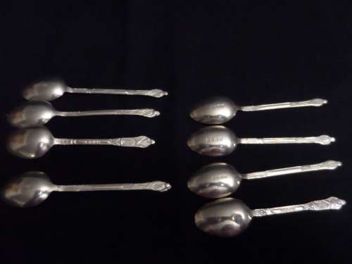 Set of 8 EPNS Apostle Spoons no box