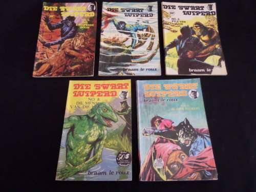 Die Swart Luiperd Boekies No 4-5-6--8-9 Braam Le Roux Good Condition