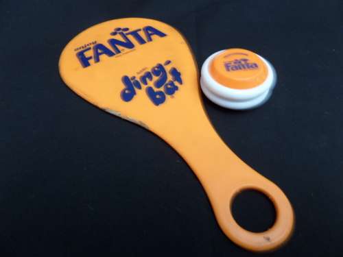 1980's Professional "My Friend " FANTA YO-YO + Enjoy FANTA Russell Ding-Bat(no ball or string)