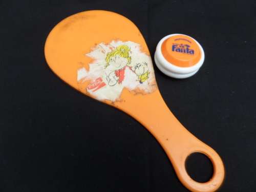 1980's Professional "My Friend " FANTA YO-YO + Enjoy FANTA Russell Ding-Bat(no ball or string)
