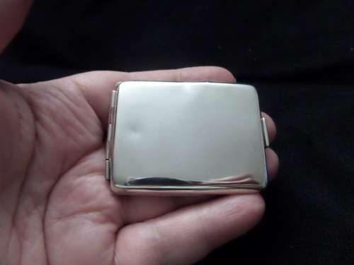 Antique Hallmarked Silver GEO VI  1937-1938 Birmingham Card Holder 21.9 grams