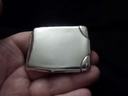 Antique Hallmarked Silver GEO VI  1937-1938 Birmingham Card Holder 21.9 grams