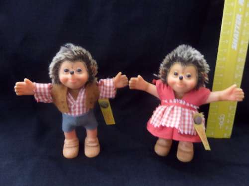 2 x Original Steiff Hedgehogs in Excellent Condition