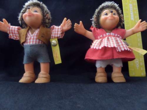2 x Original Steiff Hedgehogs in Excellent Condition