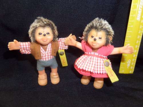 2 x Original Steiff Hedgehogs in Excellent Condition