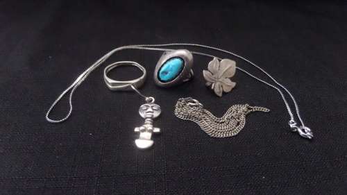 Lot of Silver Jewelery ( bid for the lot)