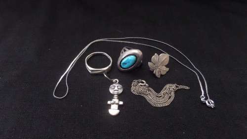 Lot of Silver Jewelery ( bid for the lot)