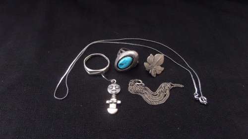 Lot of Silver Jewelery ( bid for the lot)