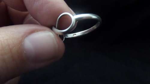 925 Silver Ring Dim 18mm 1.8 grams