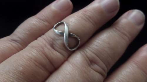 925 Silver Ring Dim 18mm 1.8 grams