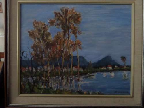 Oil on Board South Africain Artist Kenneth Baker