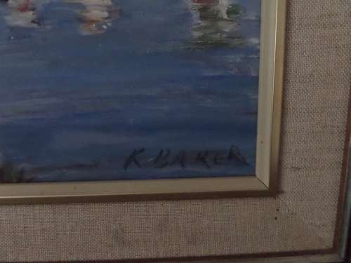 Oil on Board South Africain Artist Kenneth Baker
