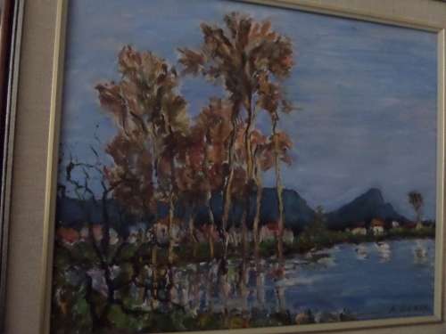 Oil on Board South Africain Artist Kenneth Baker