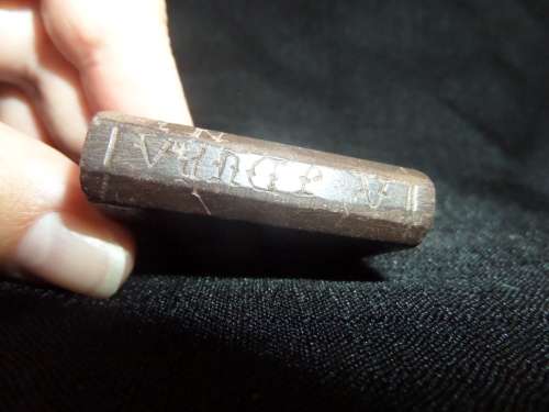 Boer Prisoner of War Small Stone Bible with the name A.J.Durand carved on it