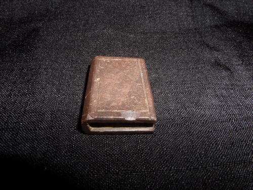 Boer Prisoner of War Small Stone Bible with the name A.J.Durand carved on it