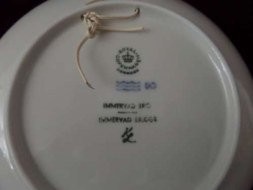 1977 Royal Copenhagen Plate made in Denmark - Immervad Bridge - 18cm