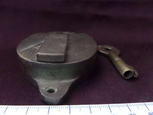 Vintage South Africa Railways / Suid Africa Spoorweg Brass Lock and Key in working Condition