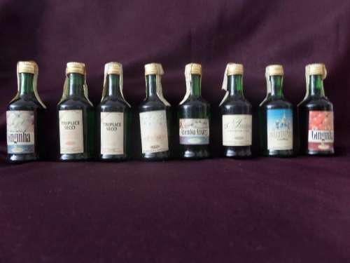 8 x Interesting Imported Miniature Bottles still sealed (bid for the lot)