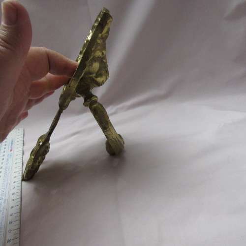Big Vintage Brass Door Knocker 22 cm Lion and a Ram