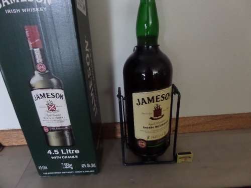 Huge Jameson 4,5 Litre Irish Whiskey with Cradle Boxed and Sealed