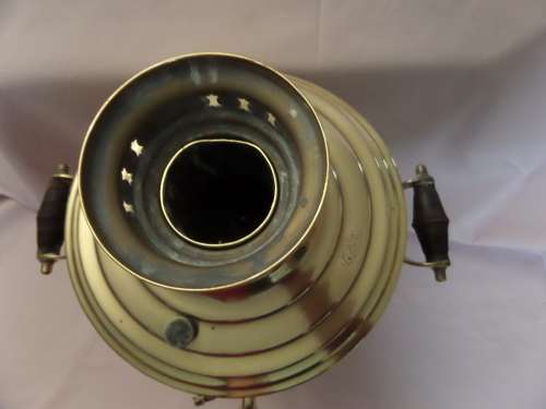 1800's Antique Brass Russian Samovar with Hallmarks H.A and other faded Hallmarks  45 cm High