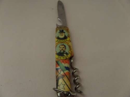Paul Kruger and De Wet Pocket Knife Richards Sheffield England 12 cm