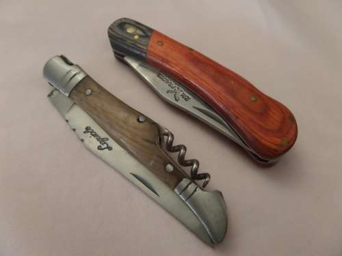 2 x Pocket Knifes   - 1 x Laguiole  - 1 x  RM Pradel  Both in Excellent Condition
