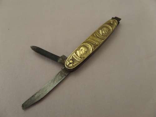 Pocket Knife  Dr Malan - Suid Afrika 1910-1960 Gen Hertzog - Avd Strijdom - Dr Verwoed  - Damaged