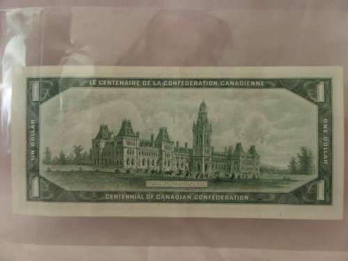 1867-1967 Canada One Dollar  - Bank of Canada  Ottawa 1967