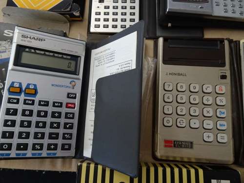 Lot of Interesting Vintage Calculators