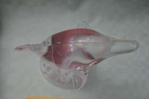Stunning Detailed Glass Ornament of Dolphine 17 cm High in excellent condition