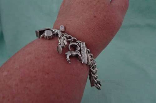 Stunning Bulky 925 Sterling Silver Bracelet with 15 Stunning Silver Lucky Charms - 78.2 grams