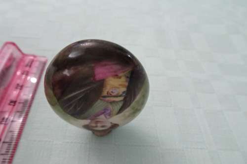 Antique Birmingham 1904-1905 Hallmarked Silver and Porcelain Perfume Bottle in good condition