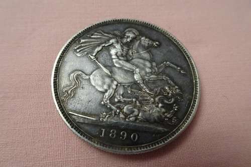 Silver 1890 Great Britain Crown