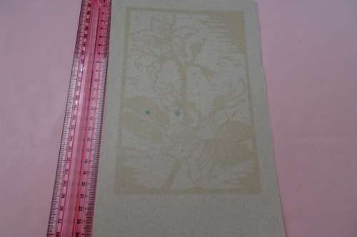 Very Interesting Small Gregoire Boonzaier 1909-2005 Linocut Hibiscus in Colour Signed in Pencil 1979