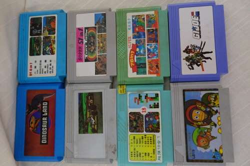 Vintage Retro TV Game Cartridges (8 games)