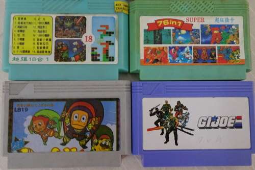 Vintage Retro TV Game Cartridges (8 games)