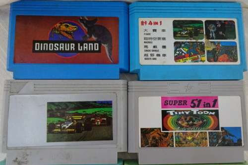 Vintage Retro TV Game Cartridges (8 games)