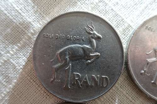 Set Of 14 Republic Of South Africa One Rand Coins From 1977 - 1990
