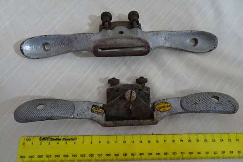 2 x Stanley Spokeshave - Malleable Unbreakable Iron - Made in England